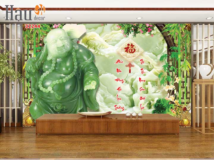 Tranh Dán Tường Tài Lộc- Thần Tài 3D-5D-8D 32244