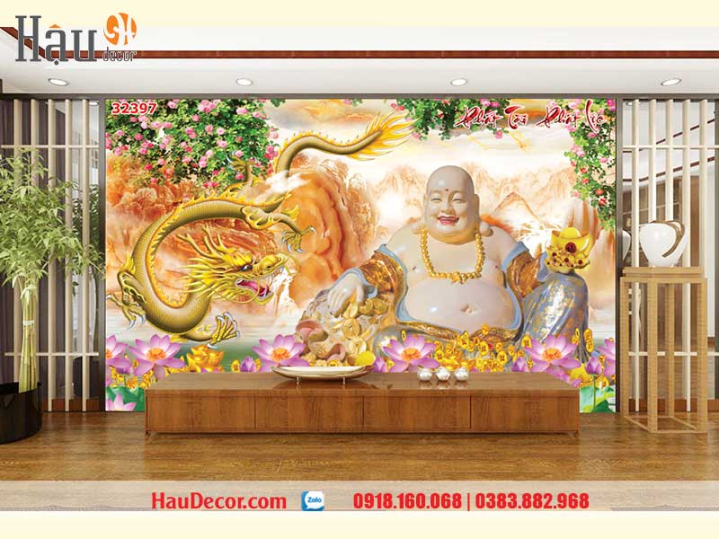 Tranh Dán Tường Tài Lộc- Thần Tài 3D-5D-8D 32397