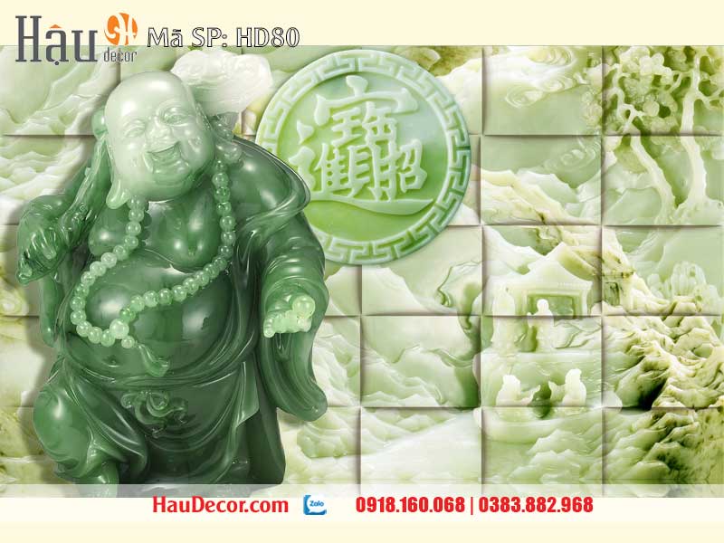 Tranh Dán Tường Tài Lộc- Thần Tài 3D-5D-8D 80