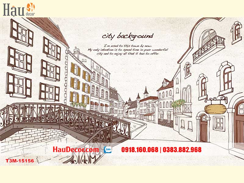 Tranh Dán Tường Nhà Hàng, Quán Cafe, Bar 15156