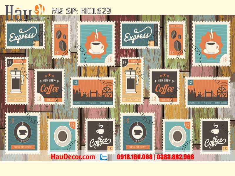 Tranh Dán Tường Nhà Hàng, Quán Cafe, Bar 1629