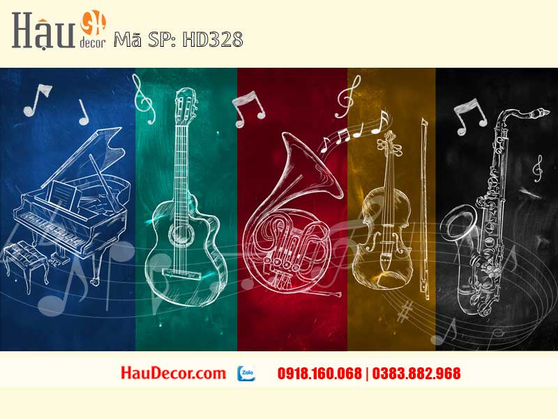 Tranh Dán Tường Nhà Hàng, Quán Cafe, Bar 328