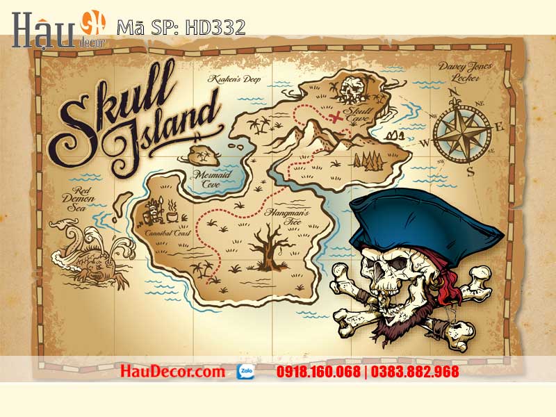 Tranh Dán Tường Nhà Hàng, Quán Cafe, Bar 332