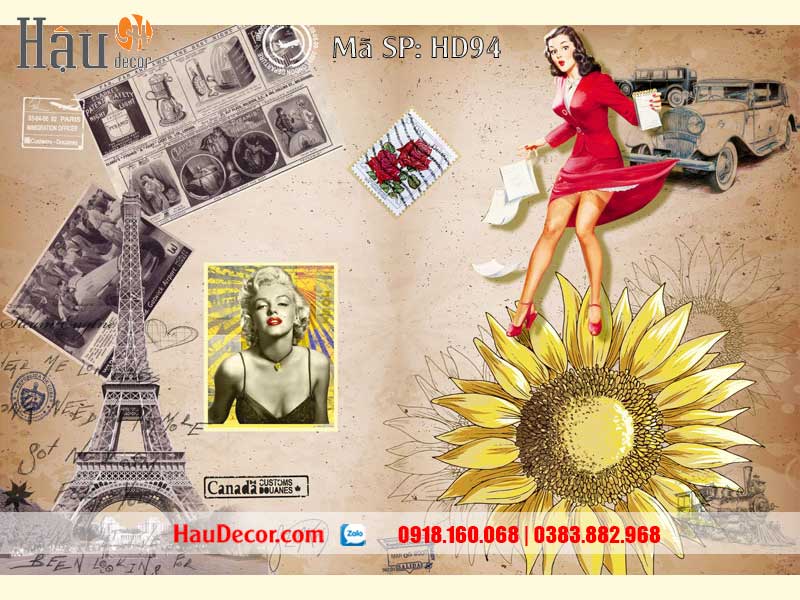 Tranh Dán Tường Nhà Hàng, Quán Cafe, Bar 94