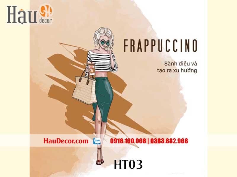 Tranh Dán Tường Trang Trí Quán Cafe- Bar HT03