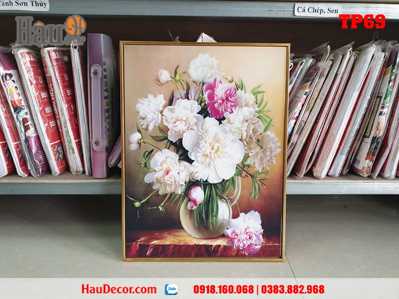 Tranh in UV bột đá Bình Hoa TP69